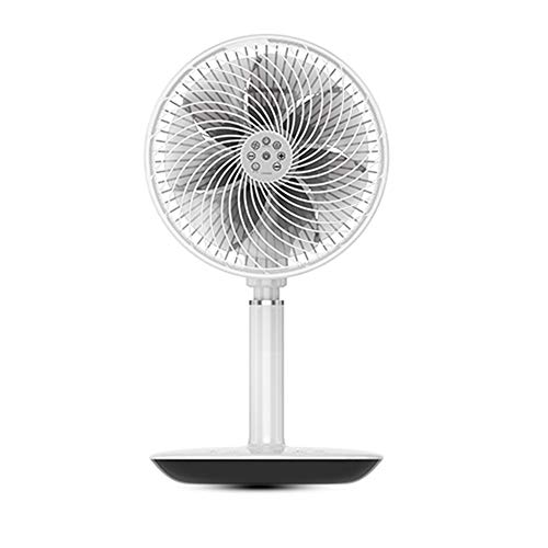 Ventilateurs Sur Pied, Circulation D'air Ventilateurs Sur Piédestal, Table De Ventilateur Domestique Silencieuse Ventilateur De Sol, Air Pur, Blanc