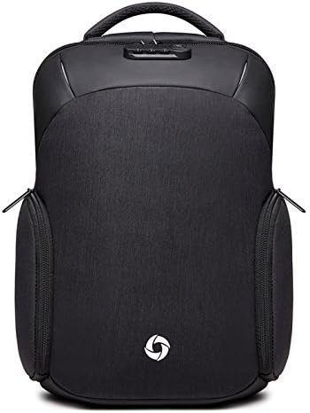 Laptop Backpack Business Anti-Theft Rucksack For Men Travel Bags With USB Charging Port School Backpack With Combination Lock Water Resistant Casual Daypack,Black-30*12*45cm