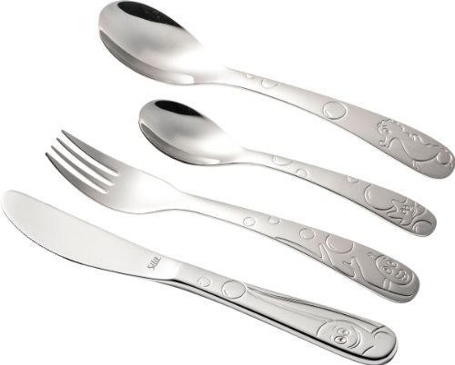 Preisvergleich Produktbild Kinderbesteck „Aquamara“ SIL KIND.BEST.4-T.AQUARAMA2145286202