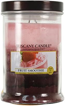 Tuscany Candle Fruit Smoothie 18oz approx 130 hrs burn time - Triple Pour Berries