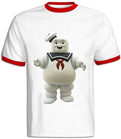 STAYUR Men's Ghostbusters Stay Puft Marshmallow Man Hit Color T-shirt