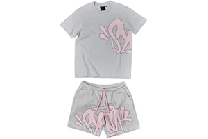 LaoZan Syna World Graphic T-Shirt and Shorts Summer Casual Outfit Pure White Y2K Set