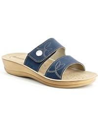 INBLU - Zapatillas de estar por casa para mujer azul turquesa 39