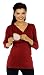 Zeta Ville - Women's Maternity Nursing T Shirt Top Tee - Sizes S-4XL - 618c (Crimson, UK 8/10, M)
