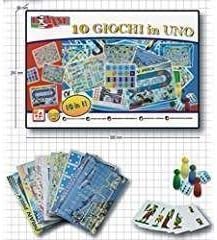 Unogiochi 204 10 in 1 Board Games, Multi-Color