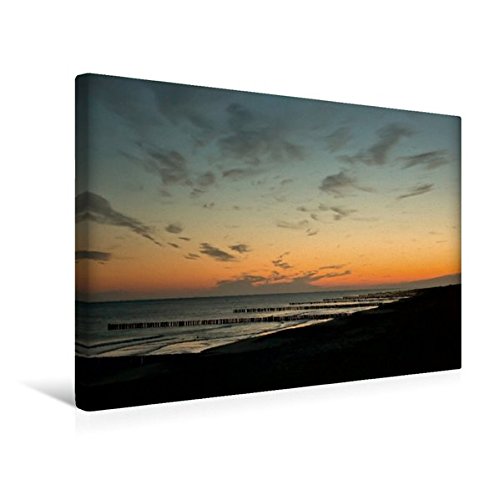 Premium Textil-Leinwand 45 cm x 30 cm quer, Urlaubsparadies Fischland Darß - Familienplaner | Wandbild, Bild auf Keilrahmen, Fertigbild auf echter Leinwand, Leinwanddruck (CALVENDO Orte)