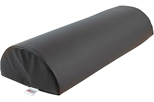 ‎ZEN MASSAGE WARE ZEN Knierolle Lagerungsrolle 60x23x11cm Halbrolle für Massageliegen & Physiotherapie halbrunde Nackenrolle & Beinrolle - Kniekissen Massage Zubehör für Knie, Beine, Füße & Rücken zur Lagerung, Schwarz