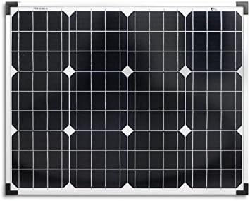 Enjoysolar® Monocrystalline, 50 W, 12 V, solar panel mono, 50 W, ideal for bedding caravan