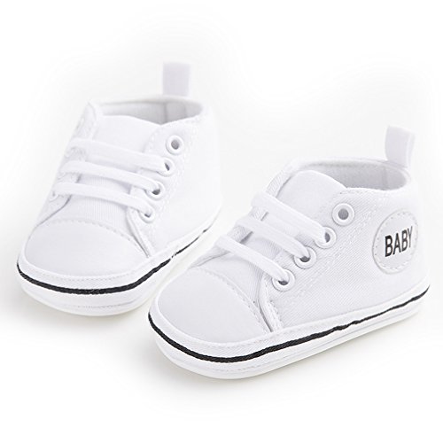 Süße Baby-Leinwand-Turnschuh Anti Skid weicher netter Trainer Schuhe 0-18M - 5