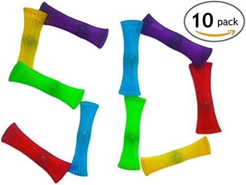 SD Fidgets - Pack of 10 Fidget Toy Extra Strong Design Mesh &amp; Marble Play Relieve Stress, Anxiety, Tension Improve Concentration Special Education Supplies