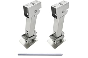 HEYOUTH 2 PCS Cric Stabilisateur,Cric Stabilisateur de Camping-Car,Support de 650 LB, capacité de Levage de 1000 LB,Stabilisateurs Télescopiques de 12 à 18 Pouces, vérins stabilisateurs à Ciseaux Robustes