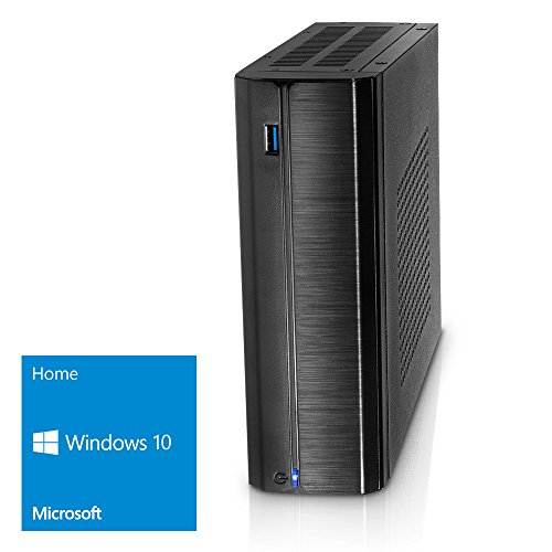 DEViLO [1257] Mini-PC Intel Quadcore (4x2.08 GHz Turbo), 8GB, 240GB SSD, Intel HD Grafik, HDMI, ASUS, Sound, LAN, USB3, Windows 10, Sromspar-PC, Office-PC
