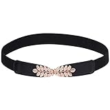 Material: Der Gürtel ist aus Metall und elastichem Band. Es wird eine schöne Einrichtung für Ihre Kleidung, so dass Sie mehr charmant und zuversichtlich.