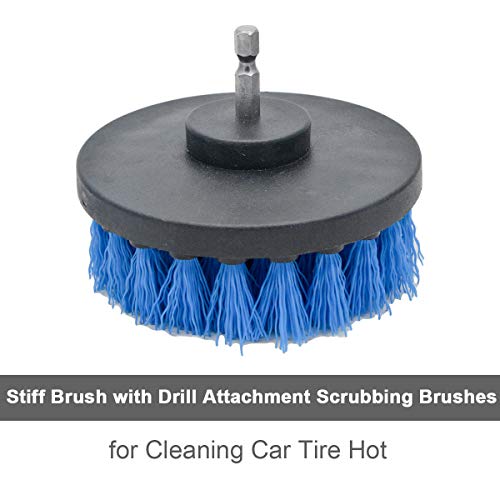 MASO-Lot-de-3-brosses-de-Nettoyage-pour-perceuse-lectrique-63-cm-pour-Nettoyage-des-pneus-de-Voiture-Cuisine-Salle-de-Bain-Tapis-de-Tapis-Bleu