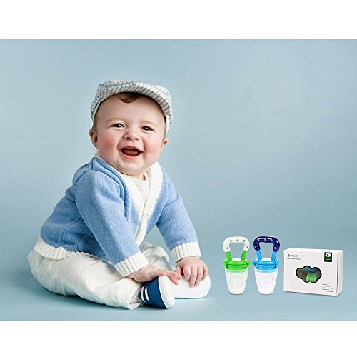 Fruchtsauger, Tinabless Schätzchen Schnuller Gemüse sauger für Schätzchen mit 2 und Clip - 9