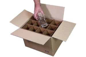 Simba Paper Design 2 Scatole 24 Bicchieri Altezza Max cm 14 Cartone 2 Onde Trasloco+Spedizione