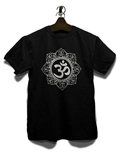 shirtminister Om Symbol White T-Shirt Schwarz-Black L