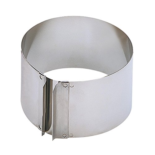 KAISER Tortenring mit Griffen Ø 16,5 x 32 cm 9 cm Pâtisserie individuelle Größeneinstellung extra hoher Rand spülmaschinengeeignet