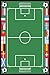 Produktbild Football Stadium Soccer Pitch Playroom Mat High Quality Easy Clean 2 Sizes (80x120cms) by Unknown