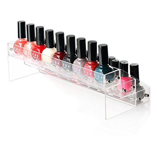 FineHome Nagellack-Ständer, 3 Etagen, Aussteller, aus Acryl, Kosmetik, Make-up - 2