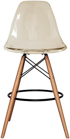 The Inventors Ghost Smoke DSB Eiffel Bar Stool with Wooden Legs Natural