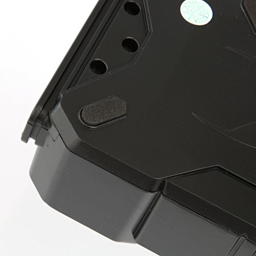 MagiDeal Einstellbar Lüfterpad Cooling Pad Kühlung Lüfter Kühler für Notebook Laptop Schwarz - 9