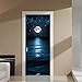 Produktbild GXFCFF Tür-Aufkleber Sea Mond Star Gate Wallpaper Mural Aufkleber Removable Aufkleber Hauptdekoration 3D Flugzeug Tür Aufkleber Mural 30.3X78.7