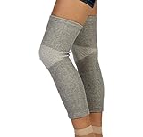 1 Pair Unisex Over Knee Extra Long Sleeve Elastic Leg Compression Sleeves Knee Thigh Shin Calf Brace Support Leg Warmer for Women Men Sports Training Exercises 52cm Long