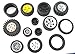 Produktbild LEGO ® - 13 Räder Konvolut 36 bis 82 mm - bis 24 x 43