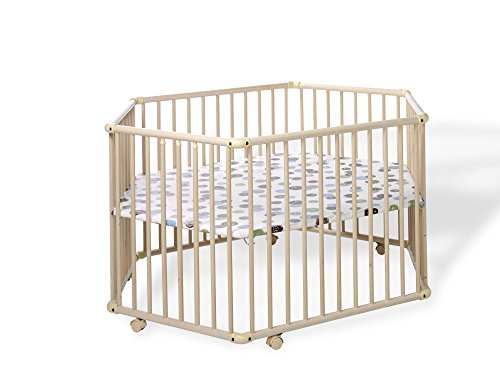 Preisvergleich Produktbild Geuther - 6-Eck Laufgitter Matrix groß 2256, Boller, natur