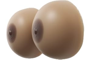 BZDJS Formes de prothèse mammaire auto-adhésives en silicone 3 couleurs de peau Faux Seins Seins Ronds pour patiente de mastectomie, cosplay, vêtements transgenres