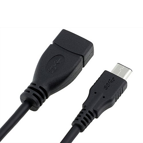 BlueBeach® Typ C 3.1 USB OTG Kabel – USB 3.1 Typ-C-Stecker an USB 3.0 Female OTG Host-Kabel für Typ C OTG aktiviert Geräte in schwarz - 2