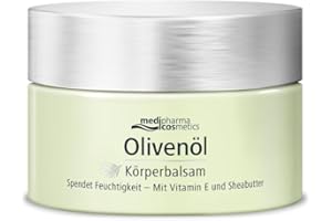 Olivenöl Körperbalsam - für trockene und empfindliche Haut - Mit Vitamin E und Sheabutter - medipharma cosmetics - 250 ml