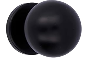 Amig - Türklinken | Aus Edelstahl | Griff: Ø70 mm | Schwarz | Beständig gegen Abrieb, Rost und Korrosion