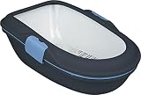 Trixie Katzentoilette Berto, Farbe: Dunkelgrau/Blau, Pastell/Granit