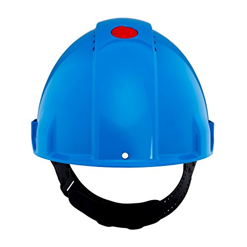3M G30CUB Peltor Schutzhelm G3000C, ABS, Helm Innenausstattung mit Kunststoff SchWeißband und Pinnlock Verschluss, belüftet, Blau