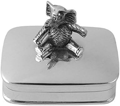 Ari D Norman Brand 925 Sterling Silver Elephant Pill Box Full Hallmark Gift Boxed