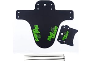 MGIA TECH Mudgurds Set Mountain Bike, Fender Set, Adjustable Mountain Road Bicycle Mudguard MTB Mud Guard Front and Rear Compatible Cycling Front and Rear Fenders Fits#,GRN