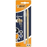 Bic Cristal Celebrate - Pack de 2 bolígrafos, colores oro y plata