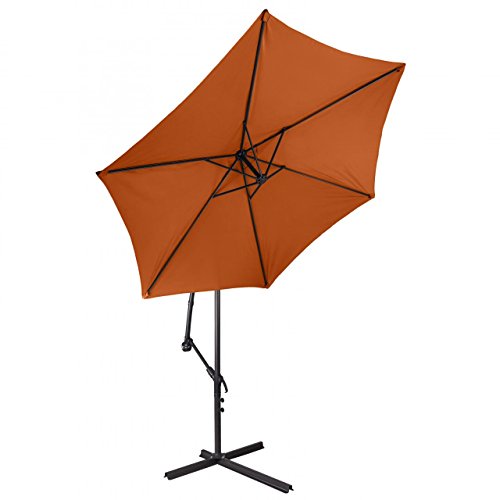 Ampelschirm Garten Sonnenschirm mit Kurbelvorrichtung, Ø 270 cm - 3