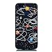 Produktbild Everainy Huawei Y6 Prime 2018/Huawei Honor 7A Hülle Silikon Bumper Gummi Kreativ Neu Cover Hüllen Kompatibel für Huawei Honor 7A Handyhülle Stoßfest TPU Stoßstange Schwarz Schutzhülle (Milchstraße)