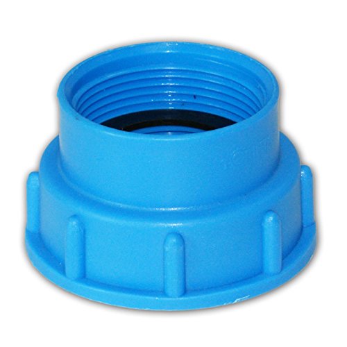 Stabilo-Sanitaer Kunststoff IBC Adapter Deckel S60x6 x 1 1/2 Zoll Innengewinde 55/60 mm Anschluss Zubehör für Tank Wasserbehälter