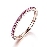 AnazoZ FINERING 18k Gold Damen-Ring Echt Saphir 0.21ct Diamant Trauringe Eheringe Hochzeit Verlobung für Frauen Ringgr. 57 (18.1) Ringschmuck