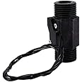 Water Flow Switch, 1pc AC 220V 3A Plastic Magnetic Water Flow Switch Vertical/Horizontal Water Flow Control Sensor with G1/2" (BSP) Pipe for Electric Water Heater