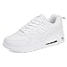 Produktbild Damenschuhe Wildleder Komfort Sportschuhe Wanderschuhe Leder Luftpolster Sportschuhe Damen Casual Weiß Schuhe Langsam Laufschuhe Student Schuhe (Color : A, Größe : 38)