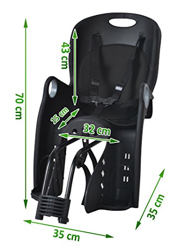 Fahrradsitz Kinderfahrradsitz TÜV EN14344 4Farben Fahrrad Kindersitz Neu #1623 - 2