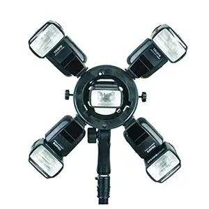 HIFFIN Triopo Tr-05 S-Type Bowens Mount Bracket Multi Shoe for Godox V1 Flash Softbox