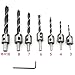 Produktbild 7Pcs HSS Kegelsenker Bohrer Set Rundkopfschraube schrägkantenwerkzeug, 3–10 mm