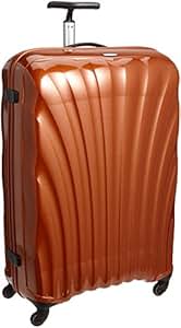 orange samsonite suitcase