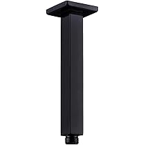 Braccio Doccia A Parete Nero 14 Pollici - Acciaio Inossidabile - Soffione Moderno Per Bagno - Foto 9